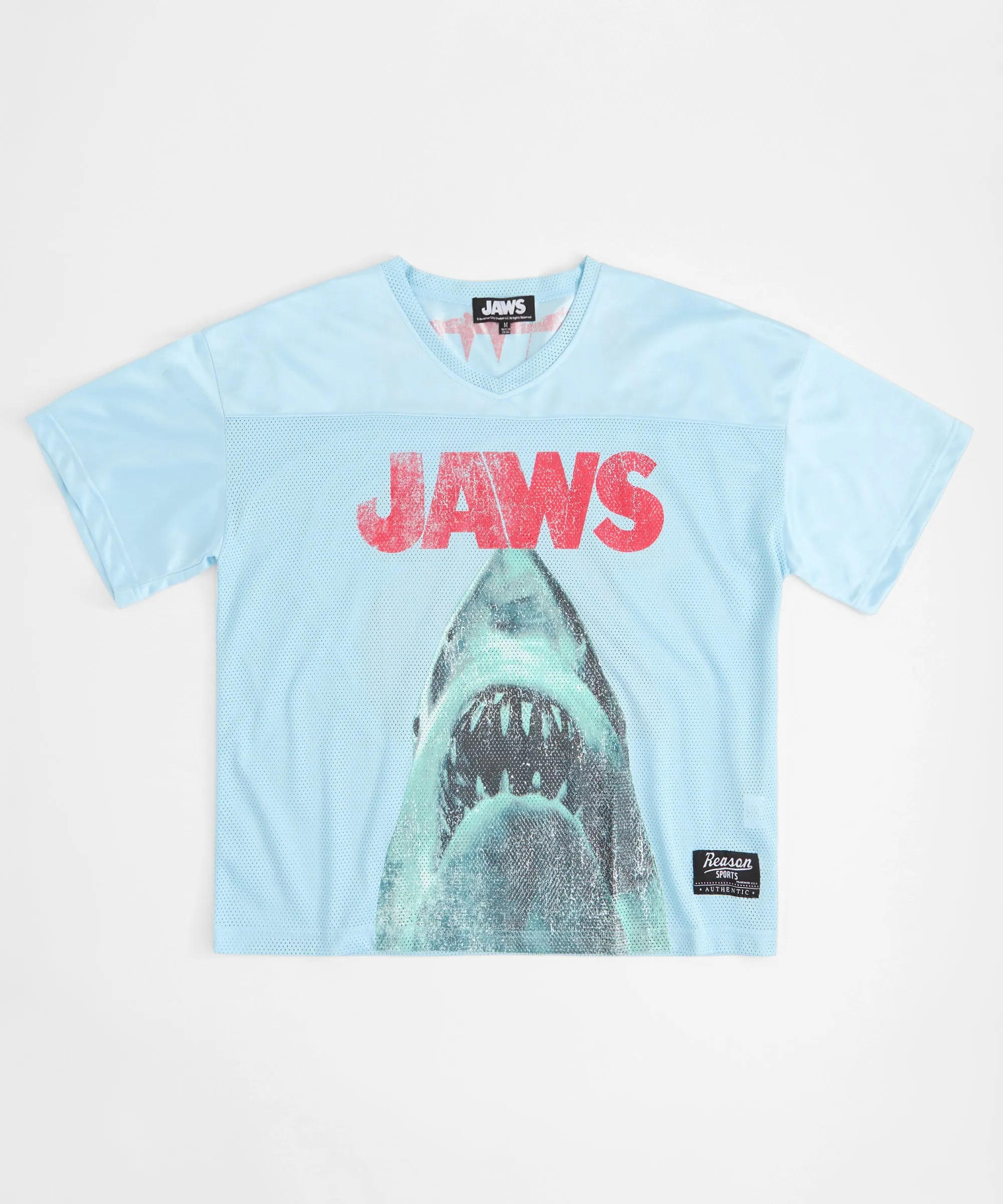 Jaws Football Jersey - Light Blue