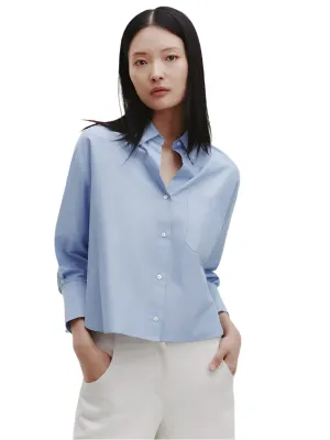 J.D. Shirt in Blue Oxford Shirting