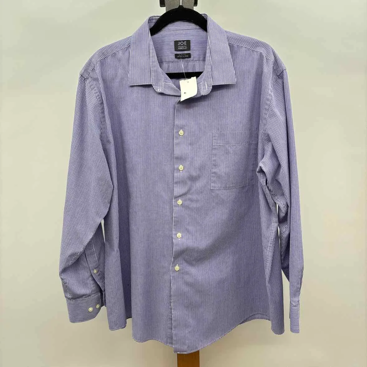 Joseph Abboud Men's Size XL Blue Striped Long Sleeve Shirt