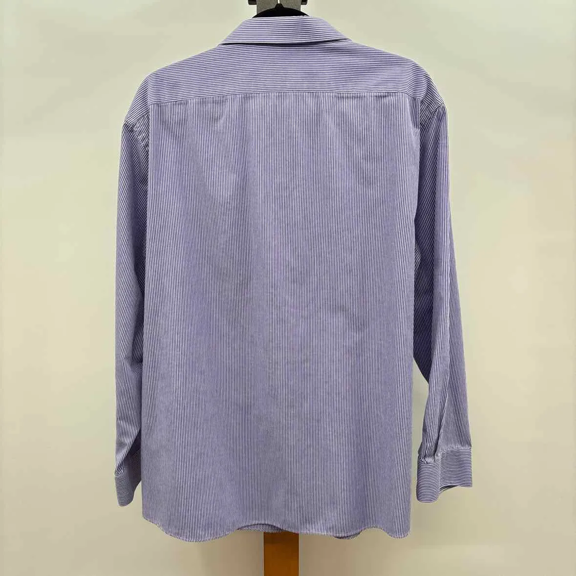 Joseph Abboud Men's Size XL Blue Striped Long Sleeve Shirt