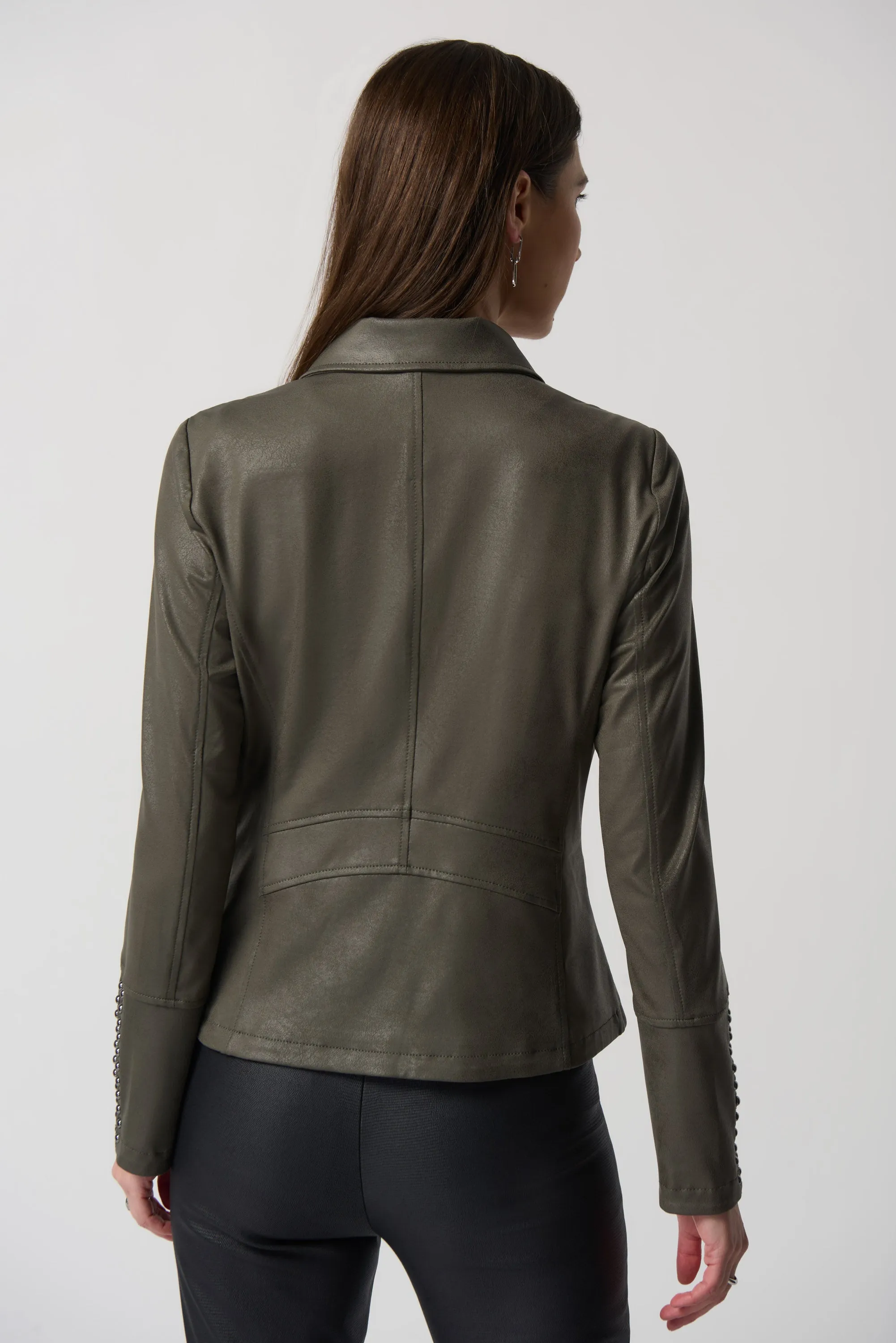 Joseph Ribkoff - Notched Collar Jacket - 233926 - Avocado