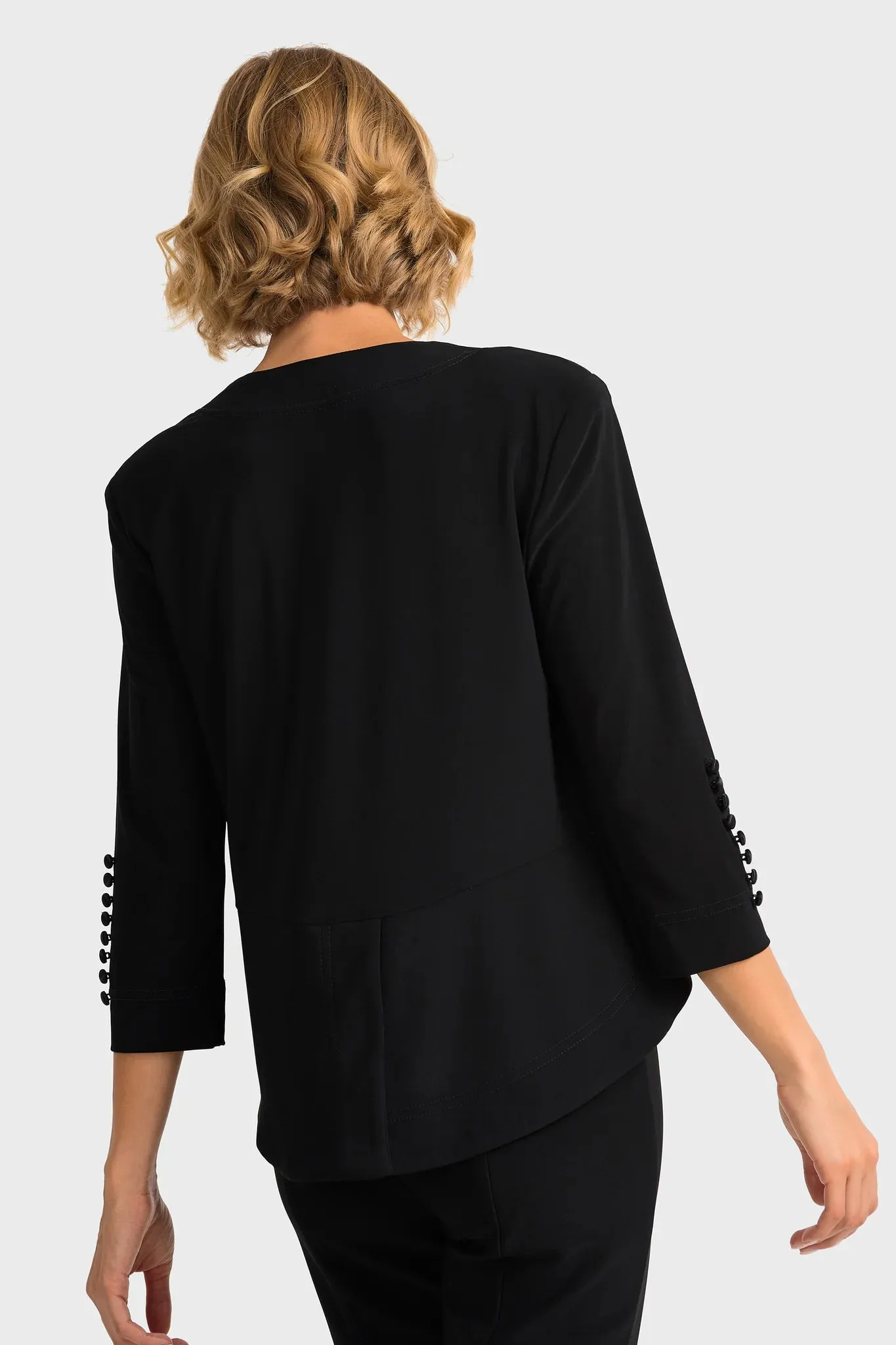 Joseph Ribkoff - Tuxedo Jacket - 161140 - Black