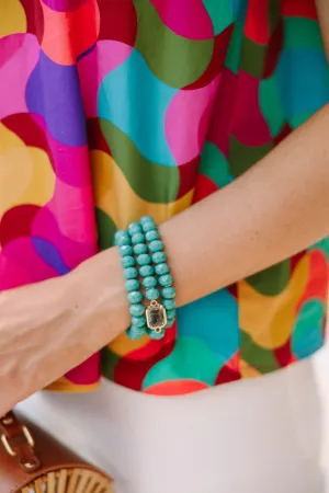 Just For Fun Teal Blue Bracelet