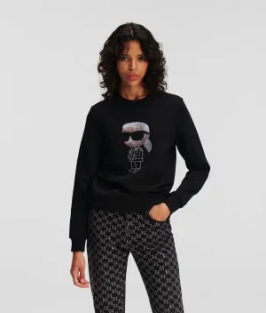 KARL IKONIK RHINESTONE KARL SWEATSHIRT