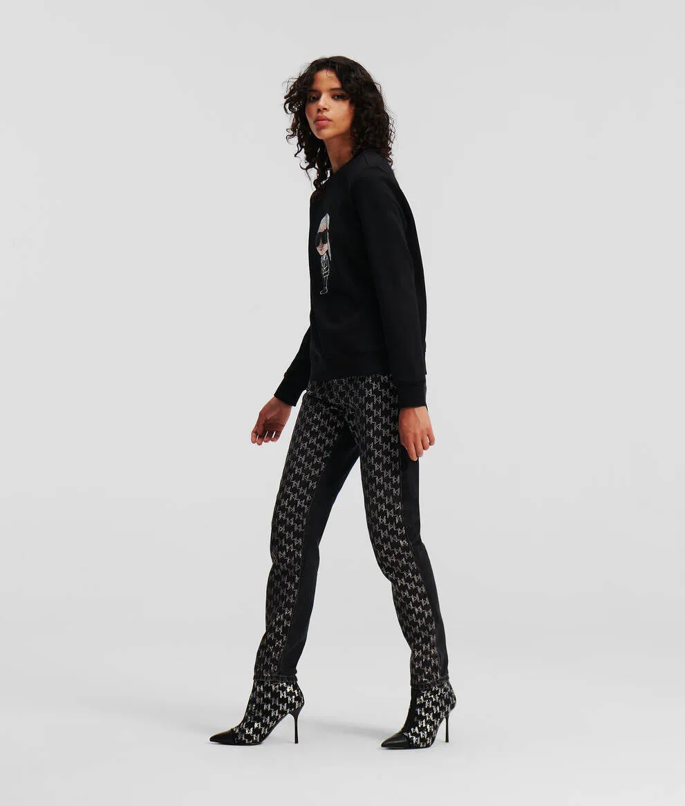 KARL IKONIK RHINESTONE KARL SWEATSHIRT