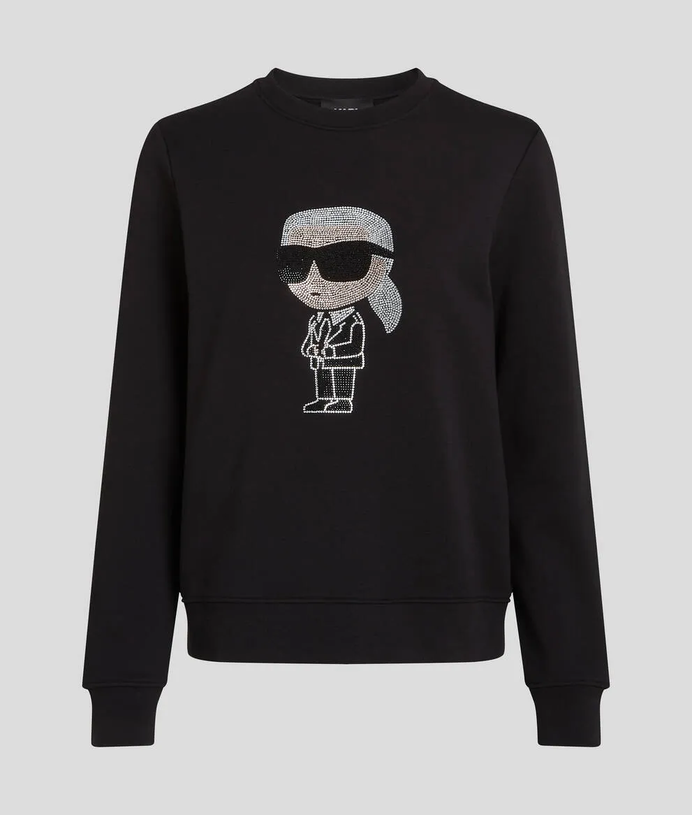 KARL IKONIK RHINESTONE KARL SWEATSHIRT
