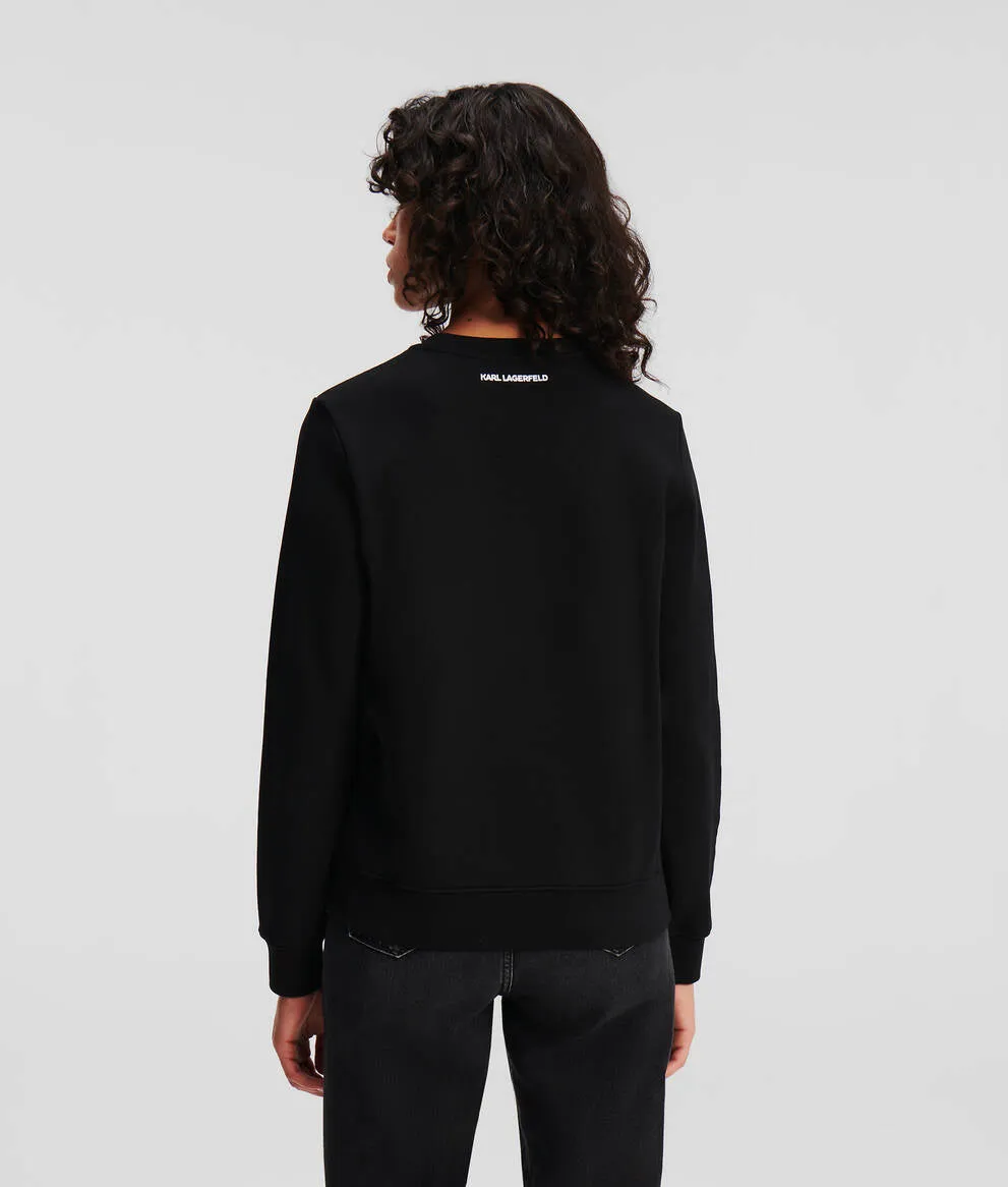 KARL IKONIK RHINESTONE KARL SWEATSHIRT
