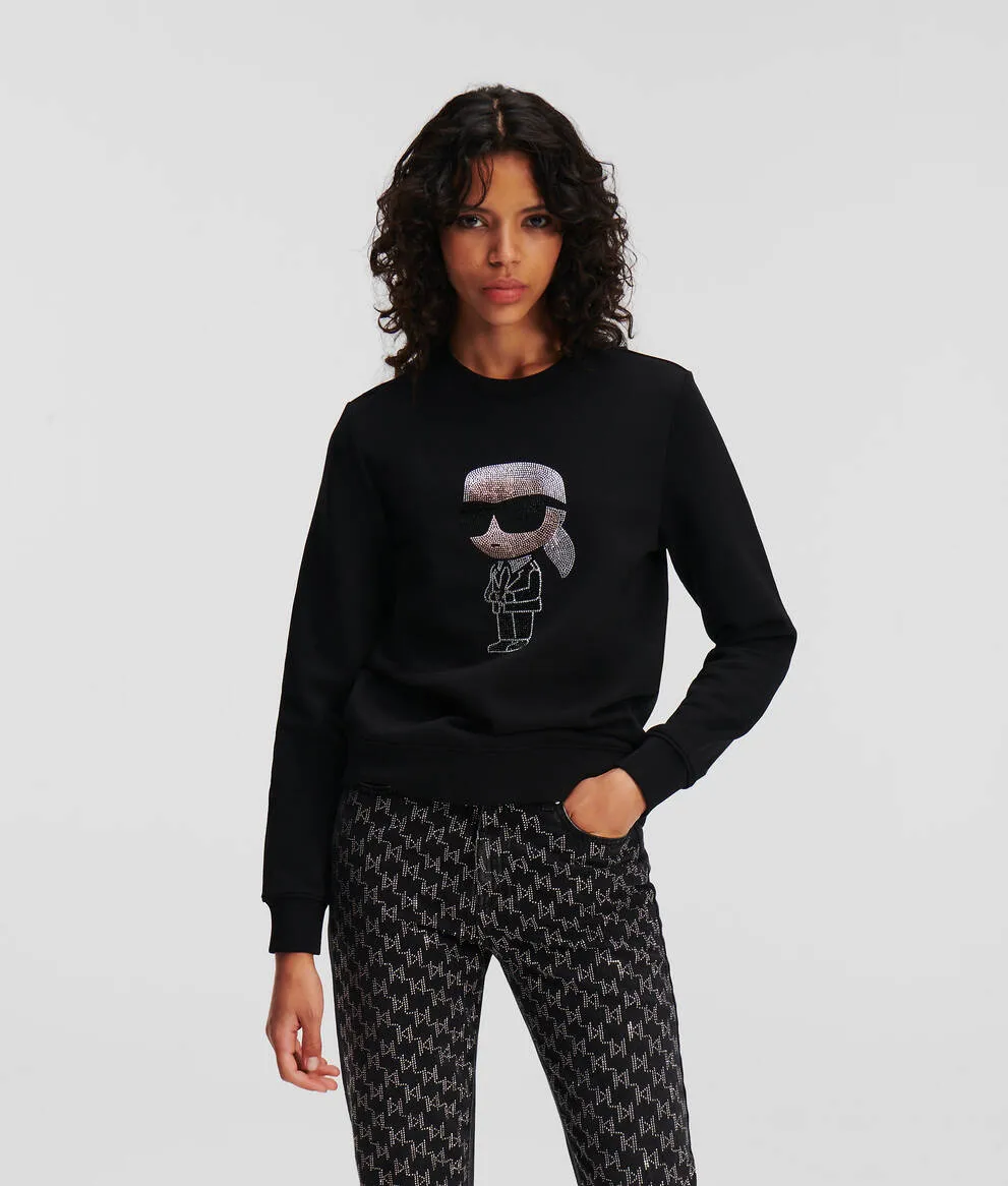 KARL IKONIK RHINESTONE KARL SWEATSHIRT