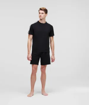 KARL LOGO SHORTS AND T-SHIRT PAJAMA SET