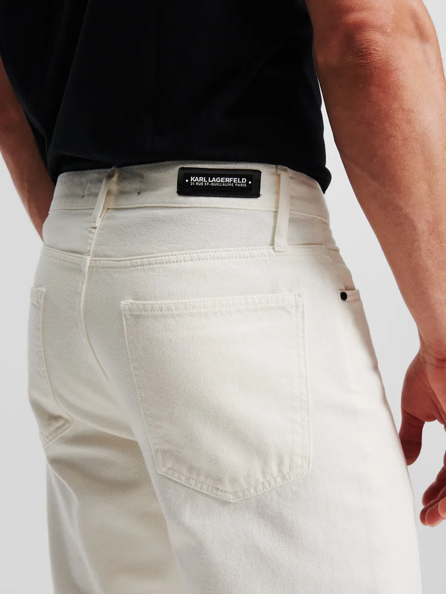 KARL LOGO TAPERED JEANS