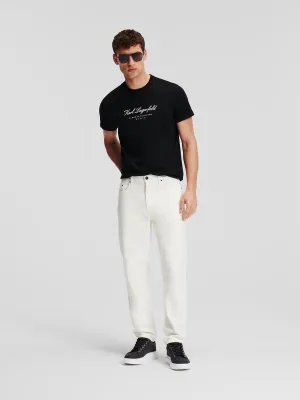 KARL LOGO TAPERED JEANS