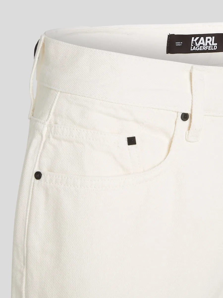 KARL LOGO TAPERED JEANS