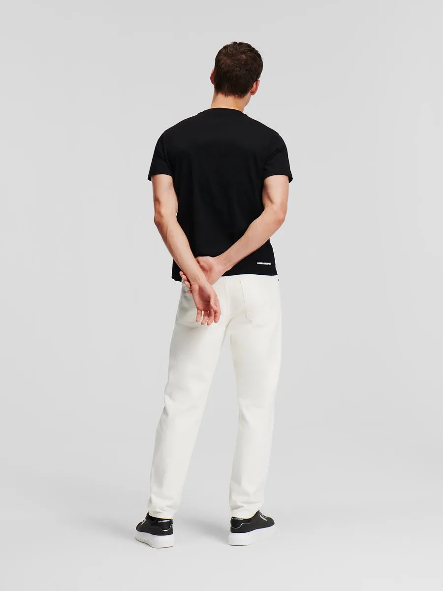 KARL LOGO TAPERED JEANS