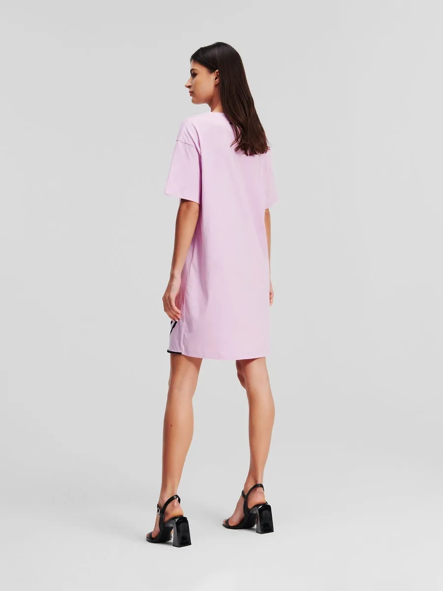 KARL SIGNATURE HEM T-SHIRT DRESS