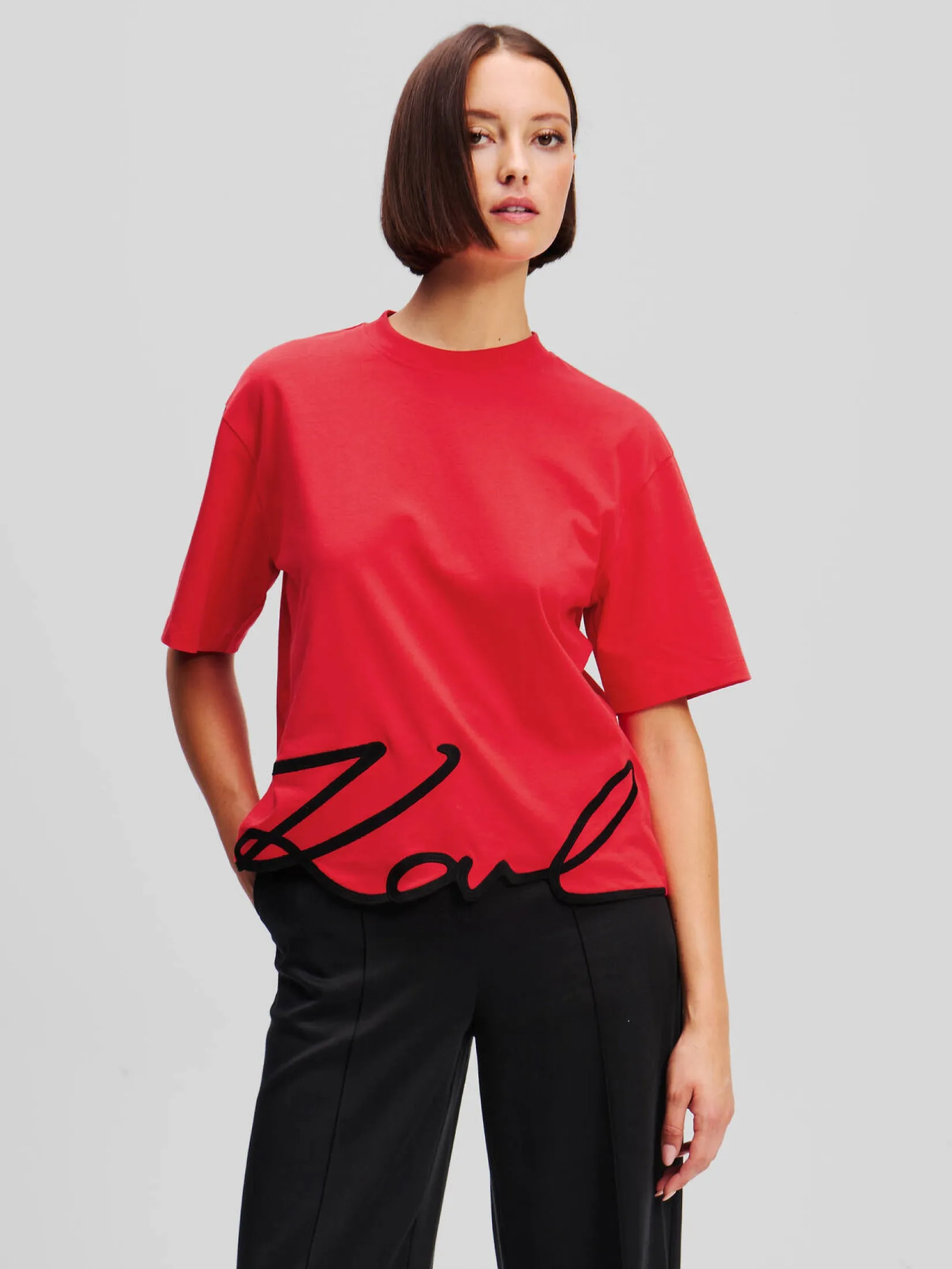 KARL SIGNATURE HEM T-SHIRT