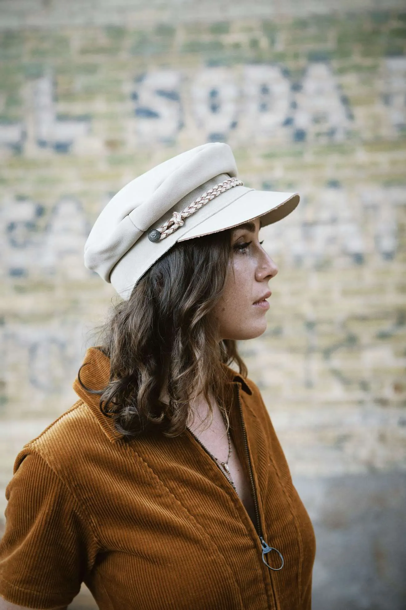 Kayla Reserve Cap - Cream/Cream Brixton