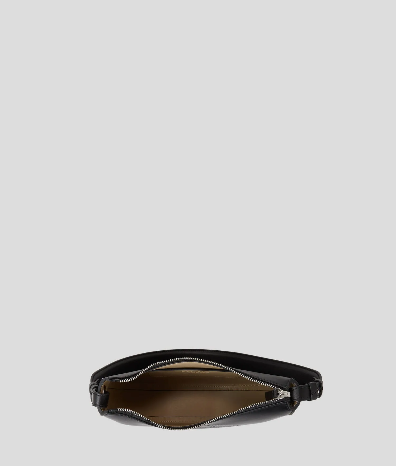 K/CIRCLE PERFORATED MOON SHOULDER BAG
