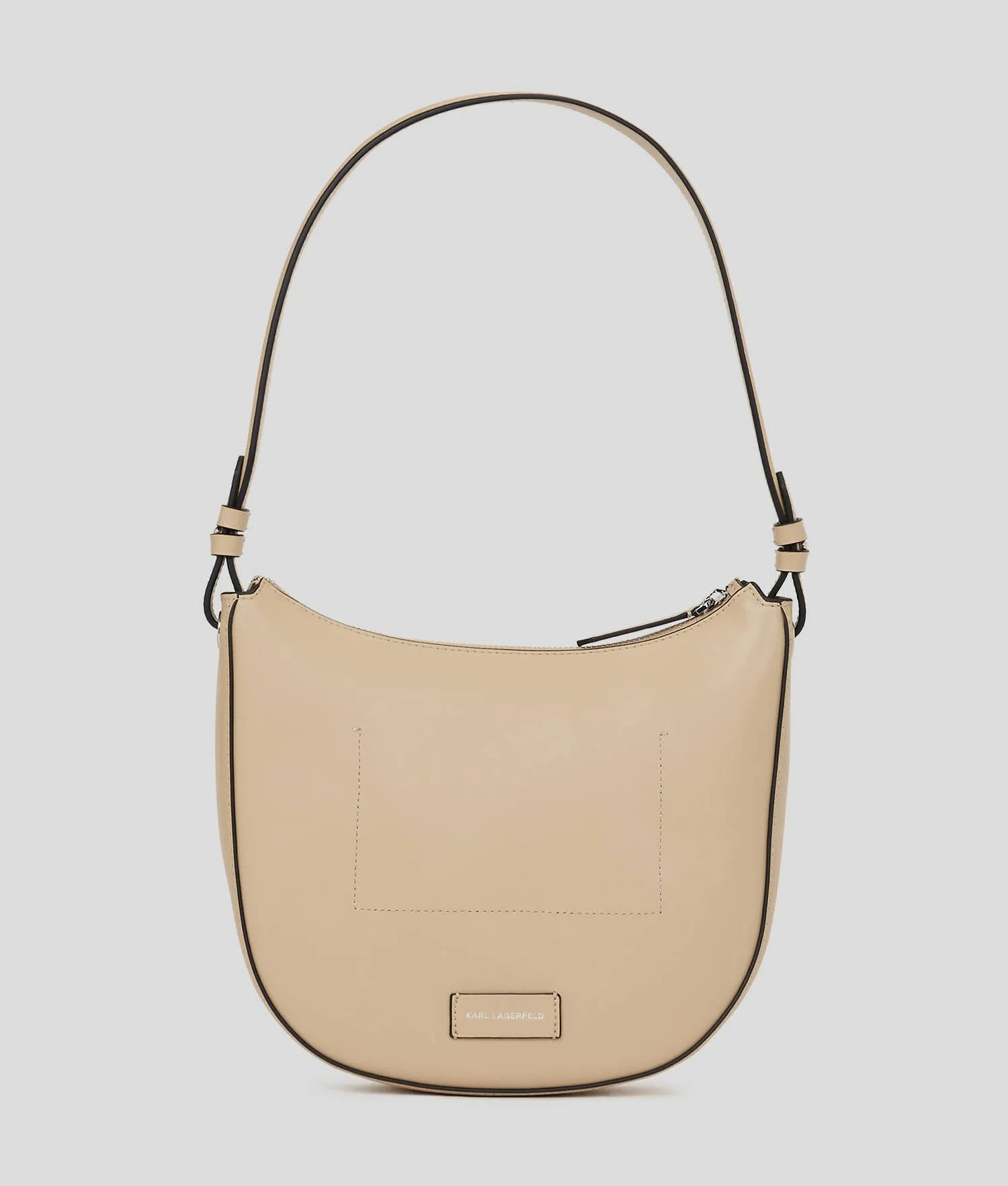 K/CIRCLE PERFORATED MOON SHOULDER BAG