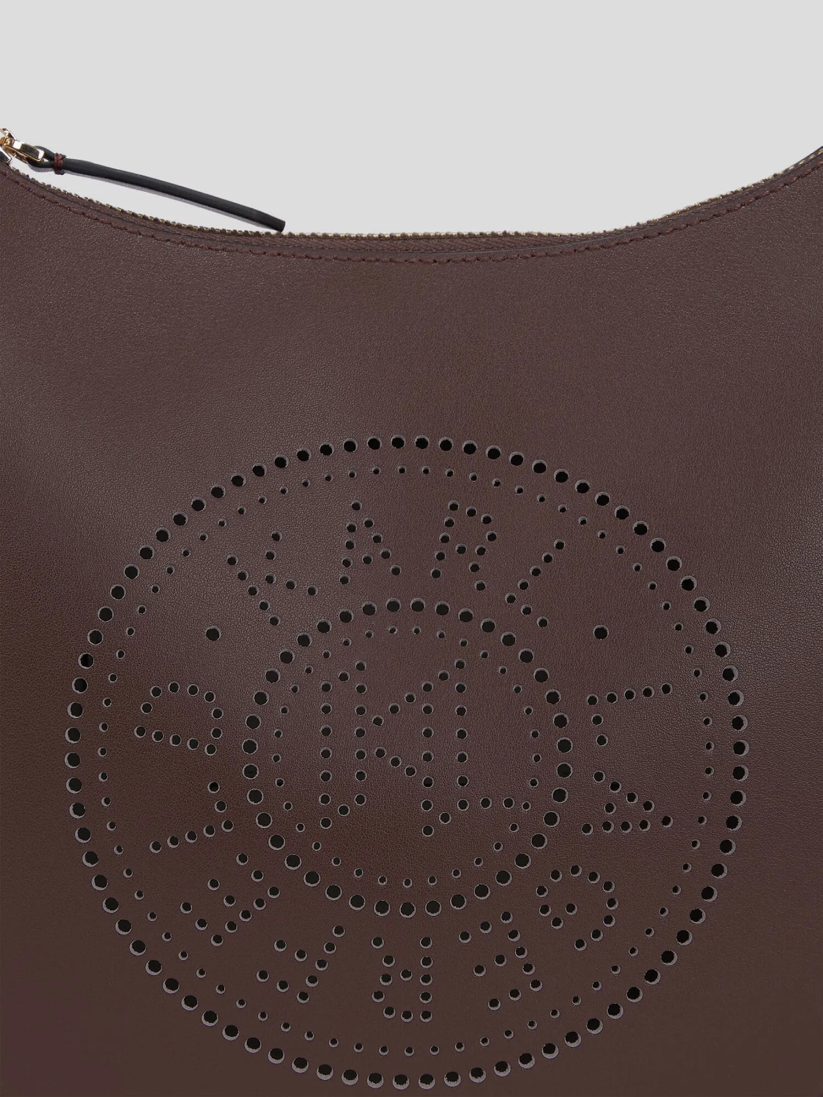 K/CIRCLE PERFORATED MOON SHOULDER BAG