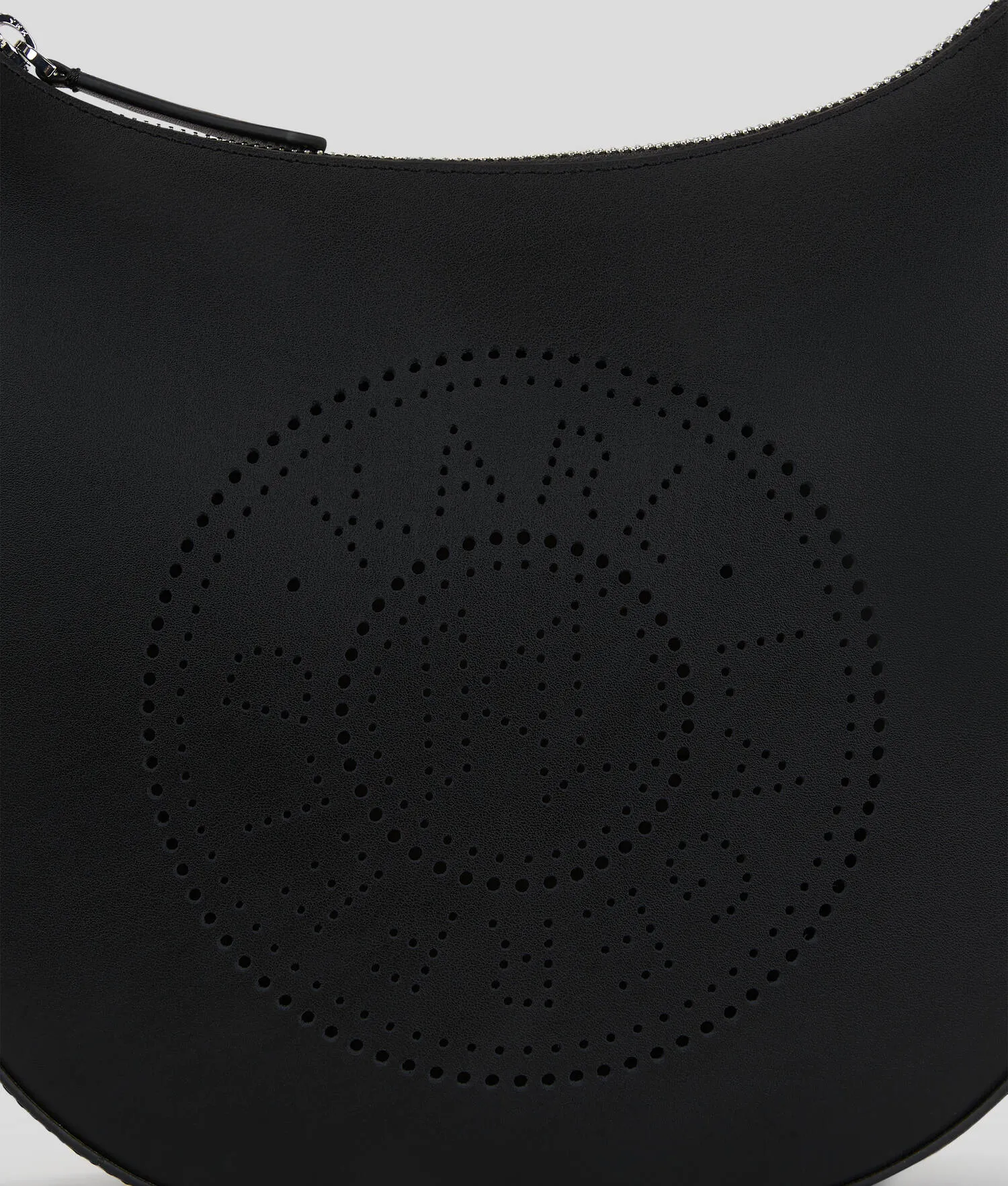 K/CIRCLE PERFORATED MOON SHOULDER BAG