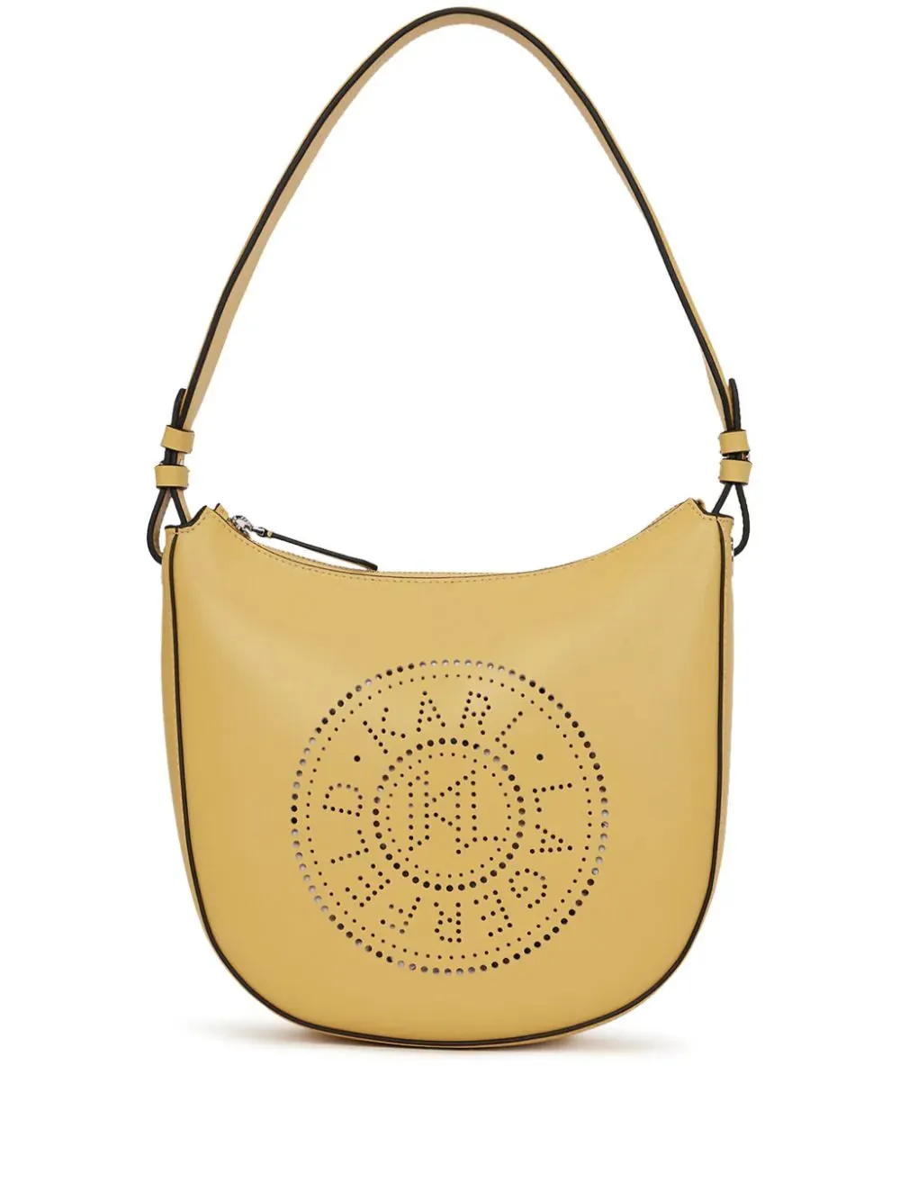 K/CIRCLE PERFORATED MOON SHOULDER BAG
