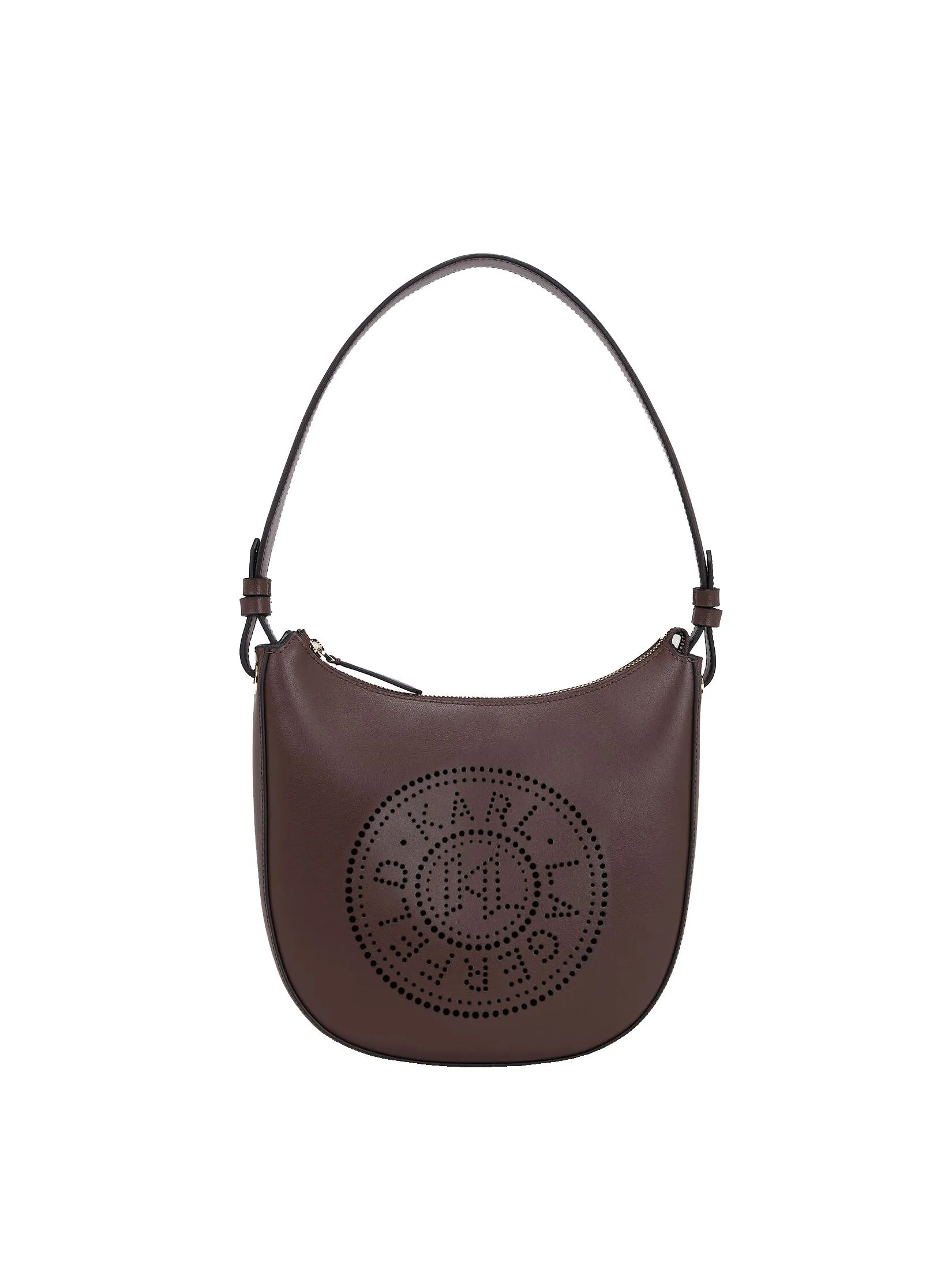 K/CIRCLE PERFORATED MOON SHOULDER BAG