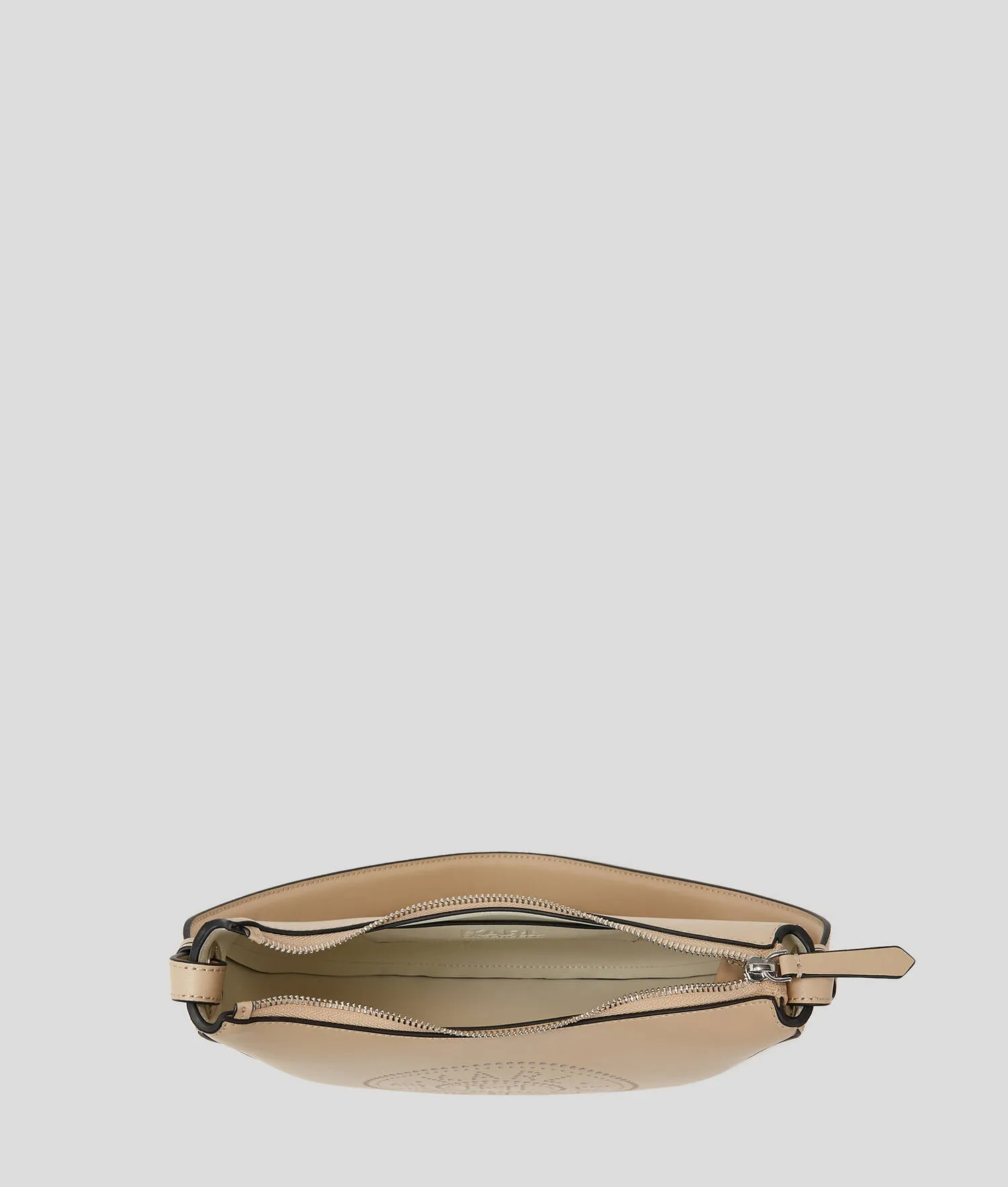 K/CIRCLE PERFORATED MOON SHOULDER BAG