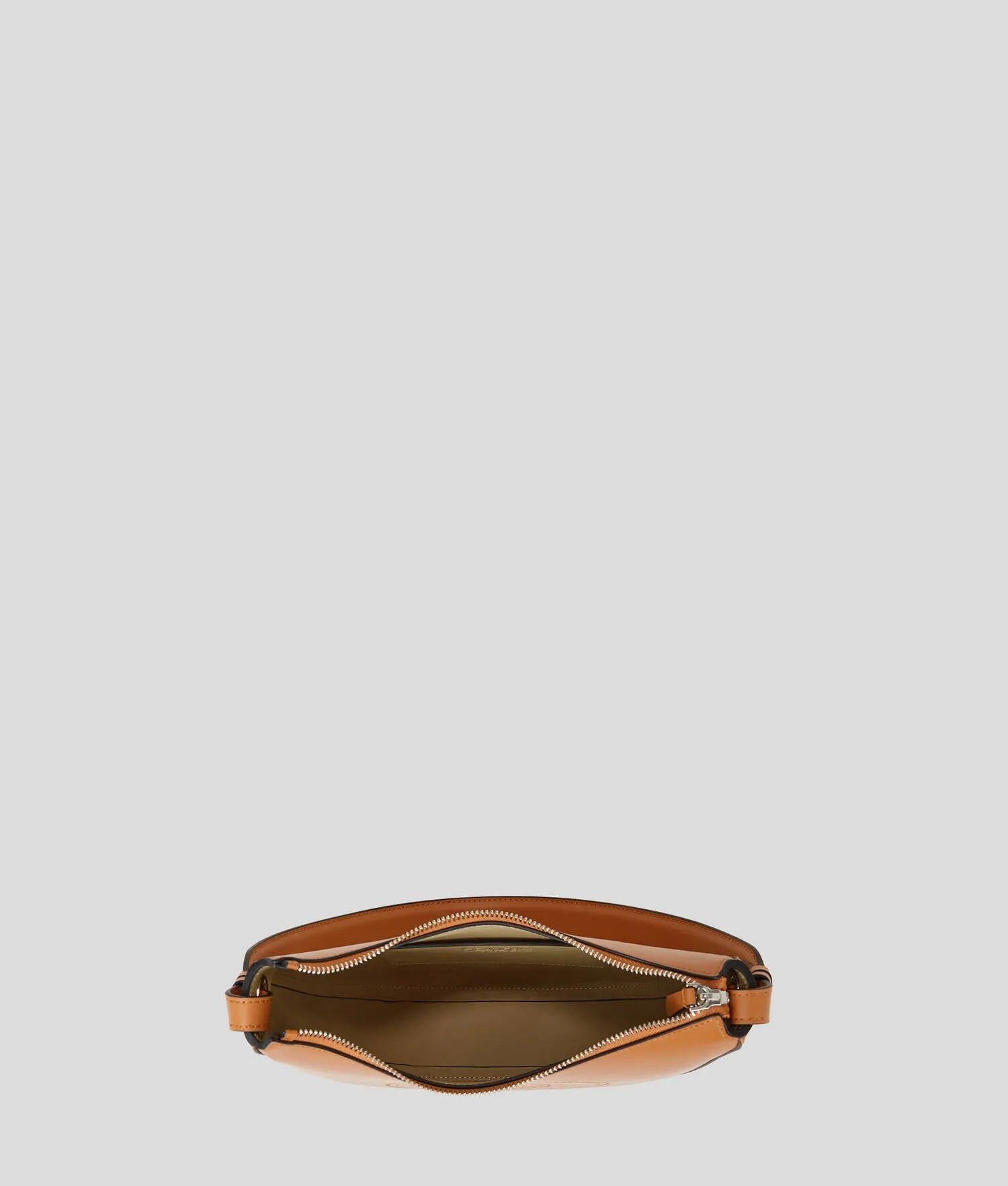 K/CIRCLE PERFORATED MOON SHOULDER BAG