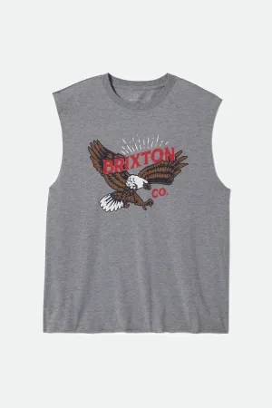 Keller Muscle Tank Top - Heather Grey Brixton