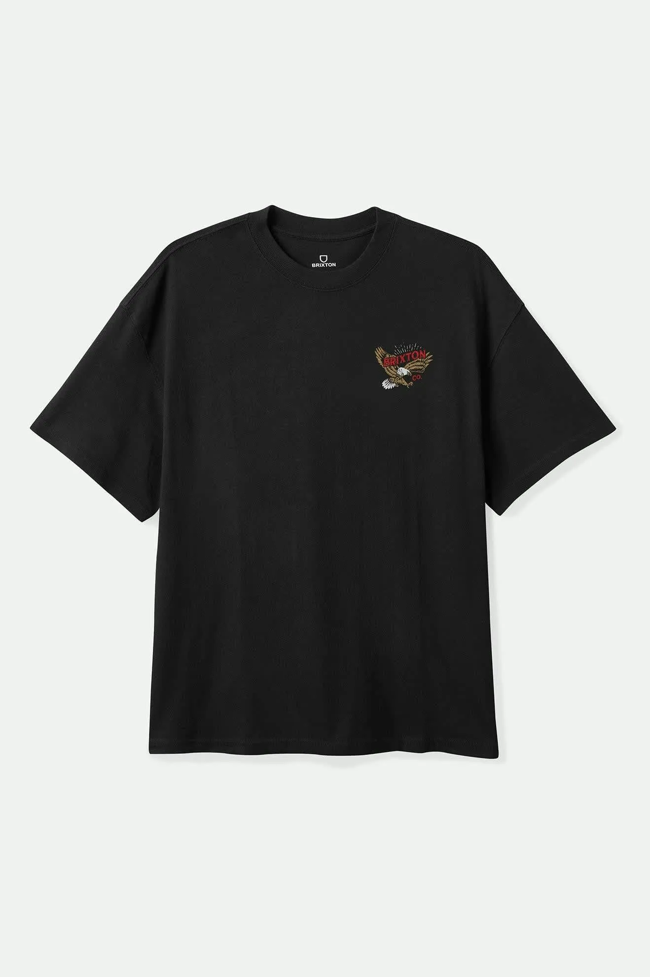 Keller S/S Standard T-Shirt - Black Worn Wash Brixton