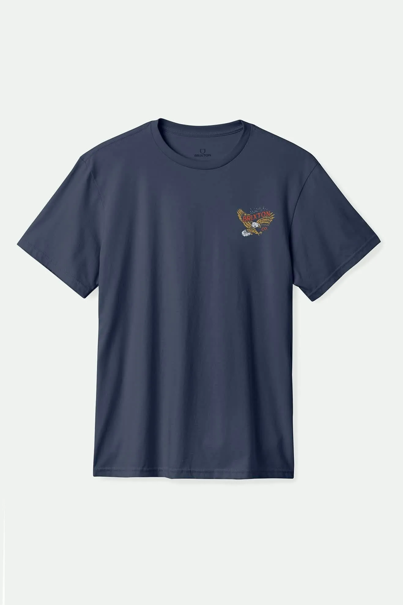 Keller S/S Standard T-Shirt - Washed Navy Worn Wash Brixton