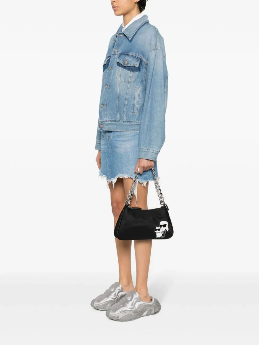 K/IKONIK 2.0 NYLON SMALL CHAIN SHOULDER BAG