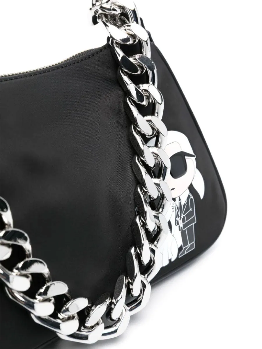 K/IKONIK 2.0 NYLON SMALL CHAIN SHOULDER BAG