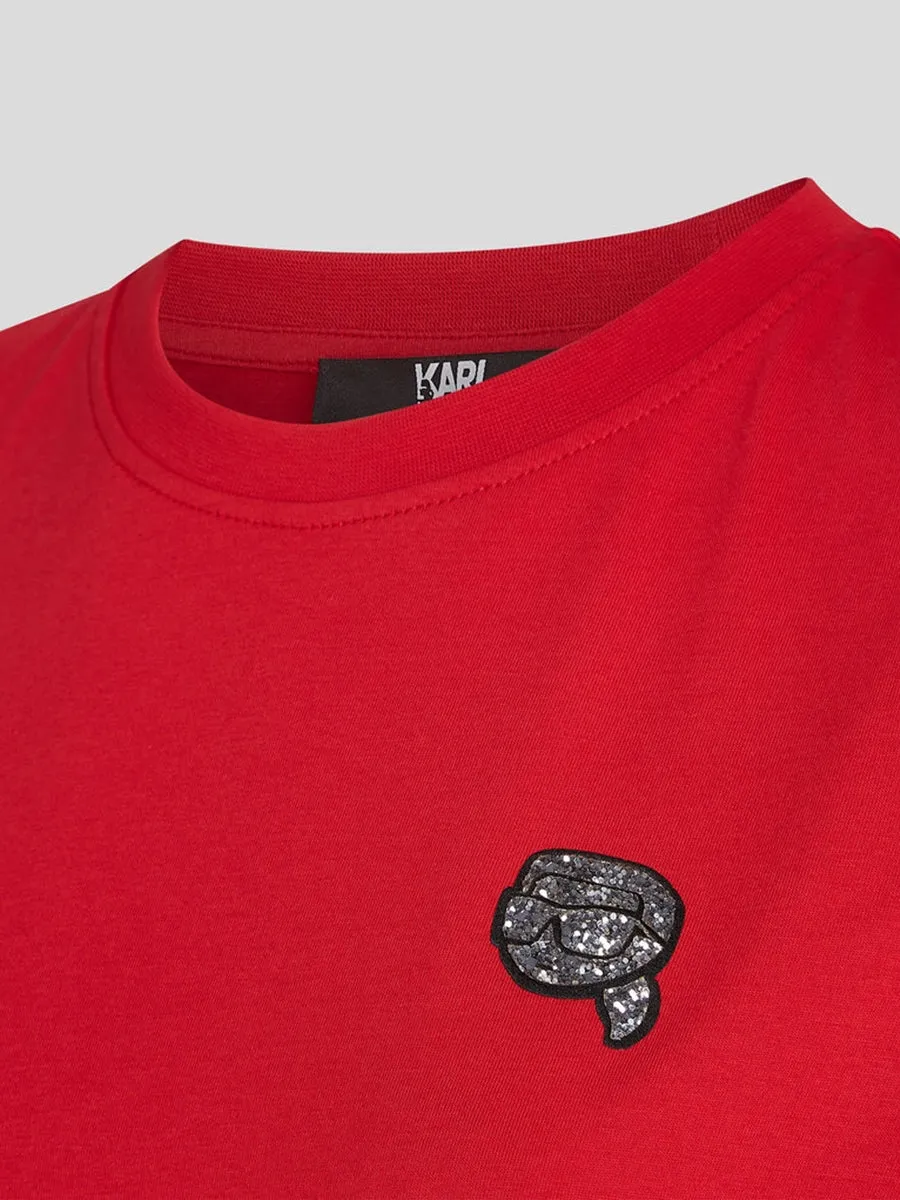 K/IKONIK GLITTER KARL T-SHIRT
