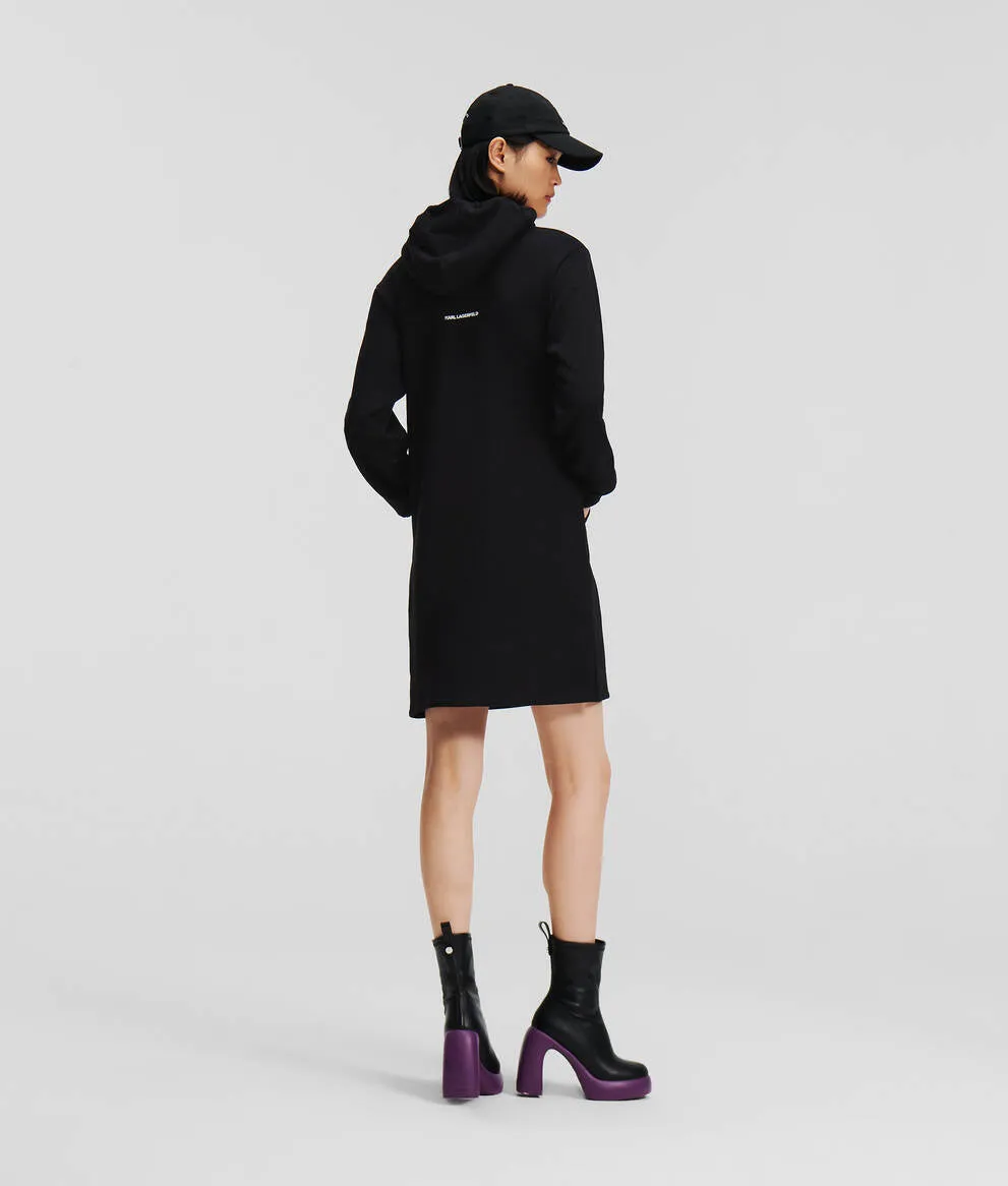 K/IKONIK HOODED SWEAT DRESS