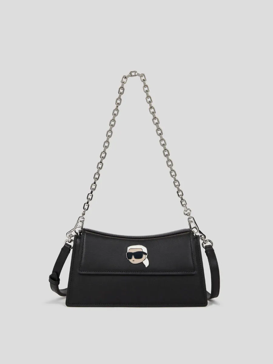 K/IKONIK LEATHER SHOULDER BAG