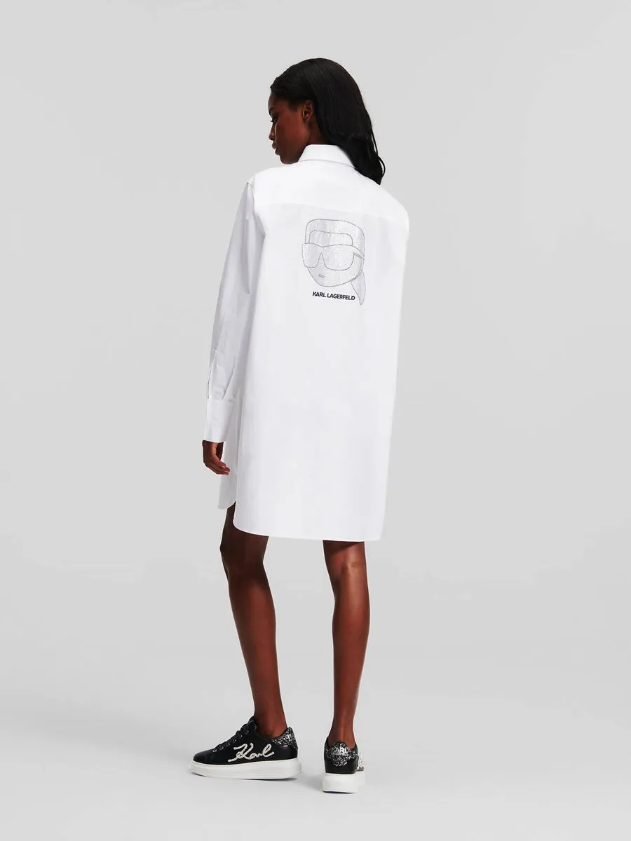 K/IKONIK RHINESTONE TUNIC SHIRT