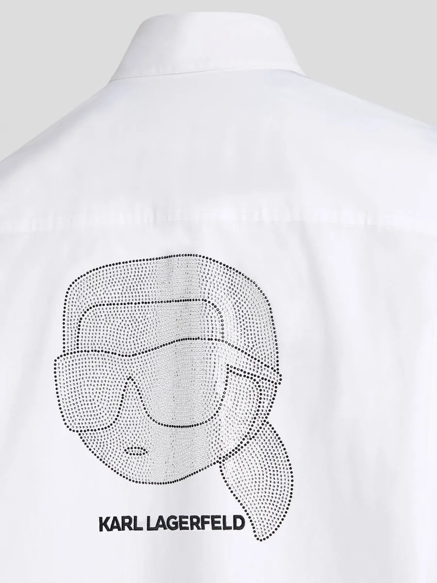 K/IKONIK RHINESTONE TUNIC SHIRT