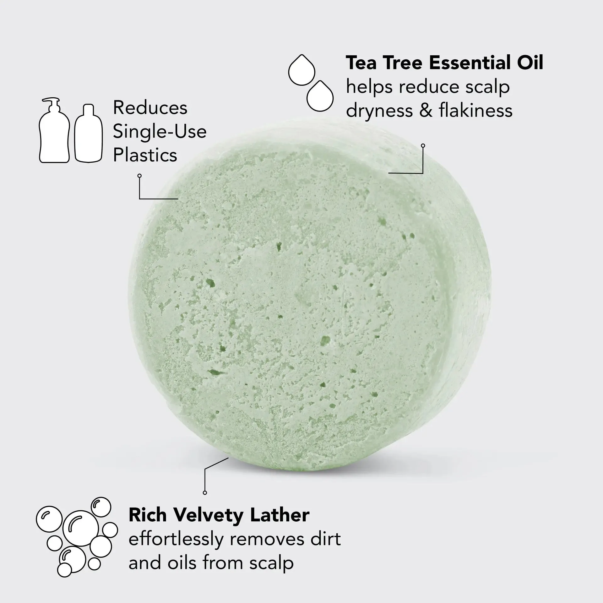 KITSCH - TEA TREE & MINT CLARIFYING SHAMPOO BAR