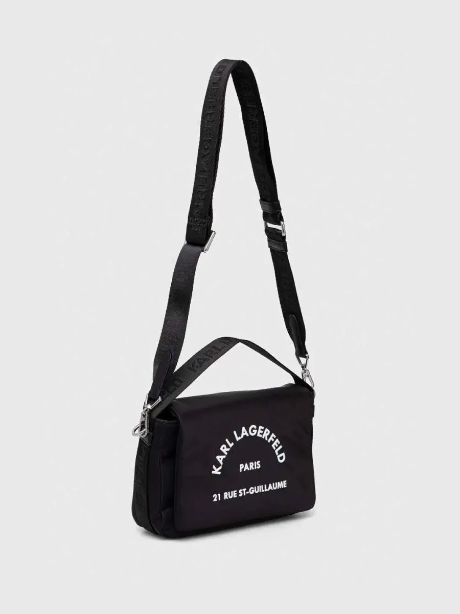 K/KUSHION NYLON FLAP CROSSBODY BAG