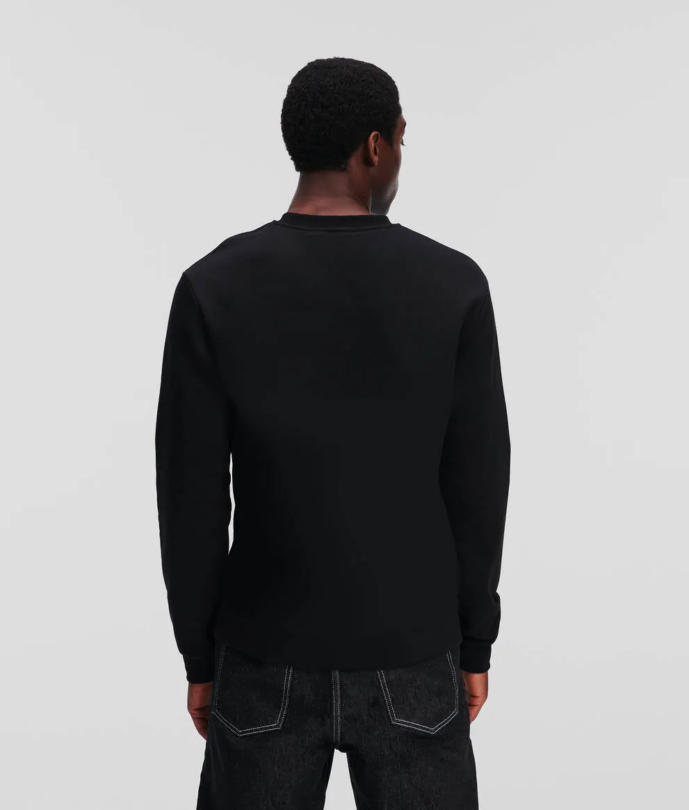 KL MONOGRAM CHECKED DEGRAD SWEATSHIRT