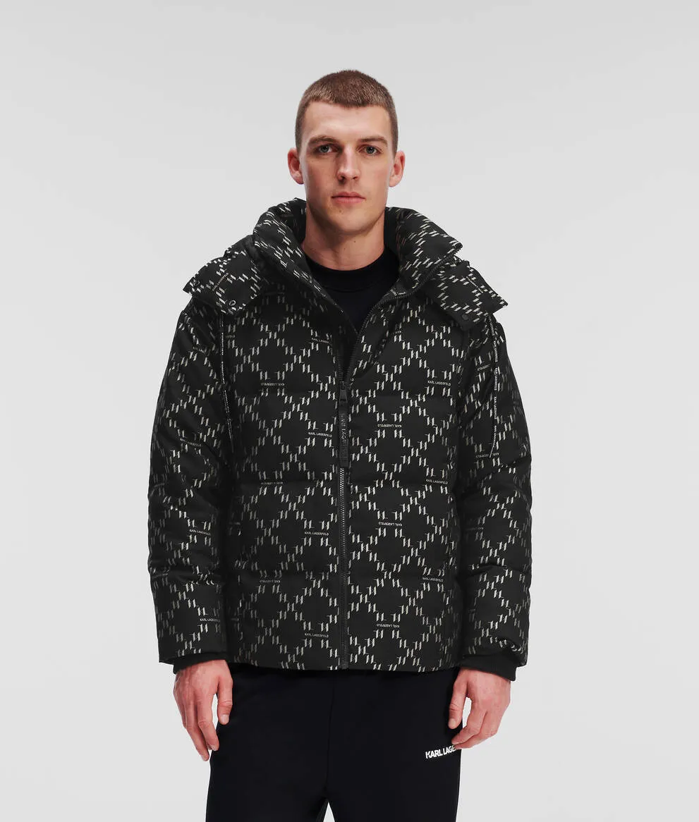 KL MONOGRAM DIAMOND PUFFER JACKET