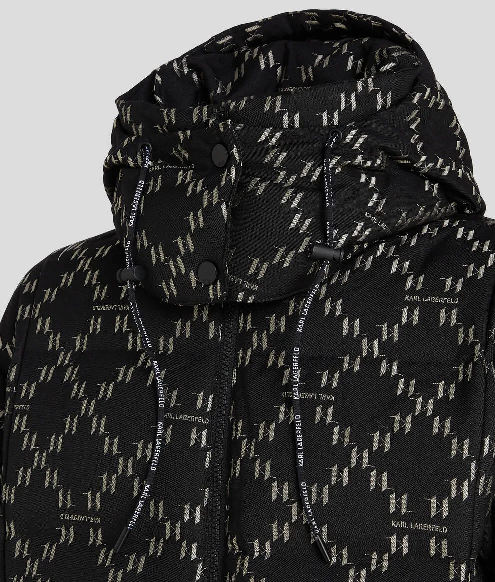 KL MONOGRAM DIAMOND PUFFER JACKET