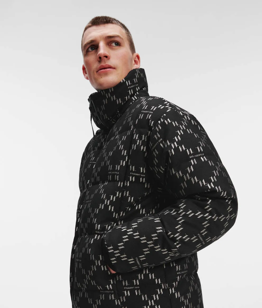 KL MONOGRAM DIAMOND PUFFER JACKET