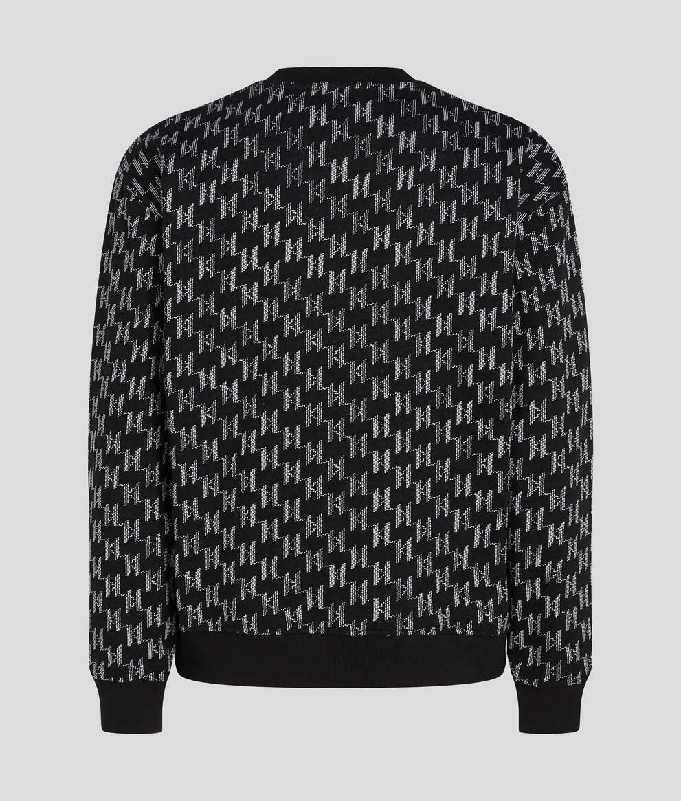 KL MONOGRAM JACQUARD SWEATSHIRT