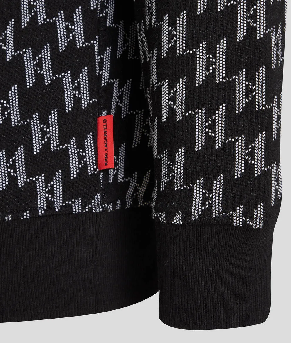 KL MONOGRAM JACQUARD SWEATSHIRT