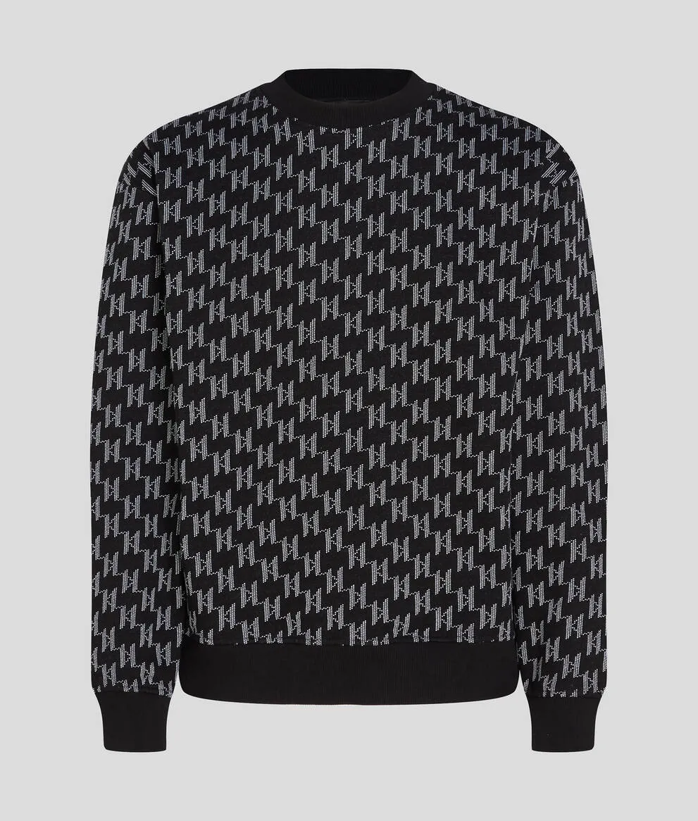 KL MONOGRAM JACQUARD SWEATSHIRT