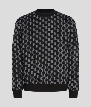 KL MONOGRAM JACQUARD SWEATSHIRT