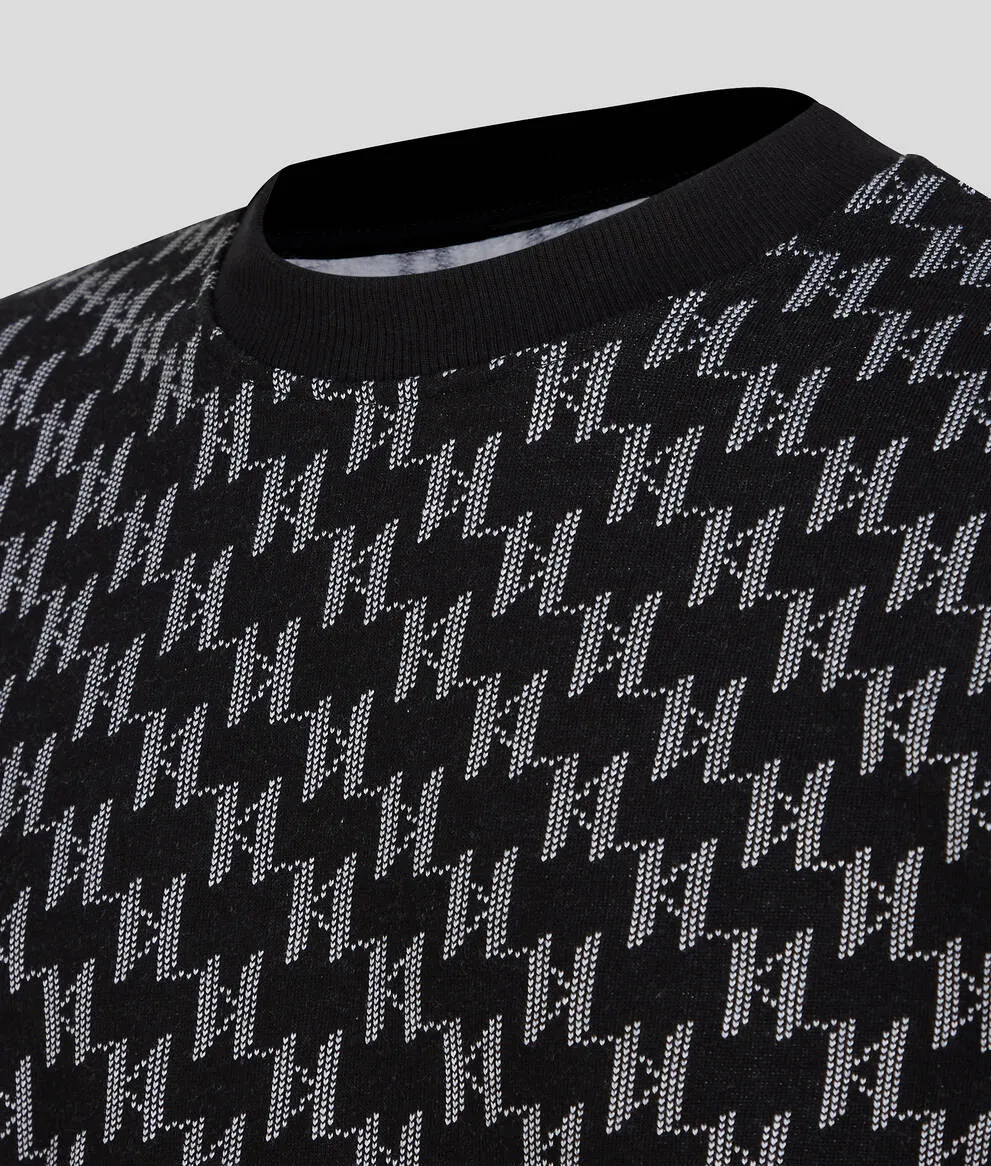 KL MONOGRAM JACQUARD SWEATSHIRT