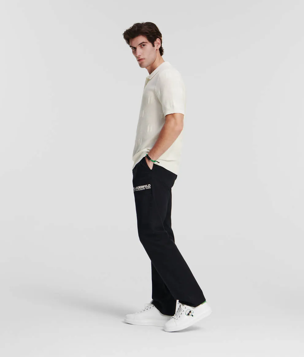 KL MONOGRAM KNITTED POLO